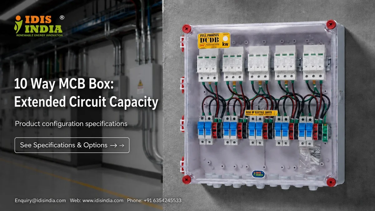 10 Way MCB Box: Extended Circuit Capacity - IDIS India