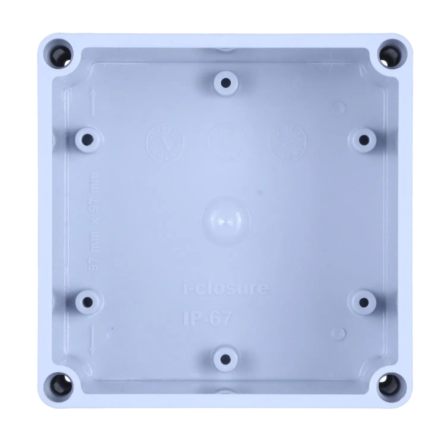 100 x 100 x 80 mm IP67 Opaque Electrical Box