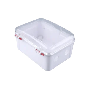 PC ABS 130 X 180 X 100 mm Quick Clamp 2 Holes PG13 IP67