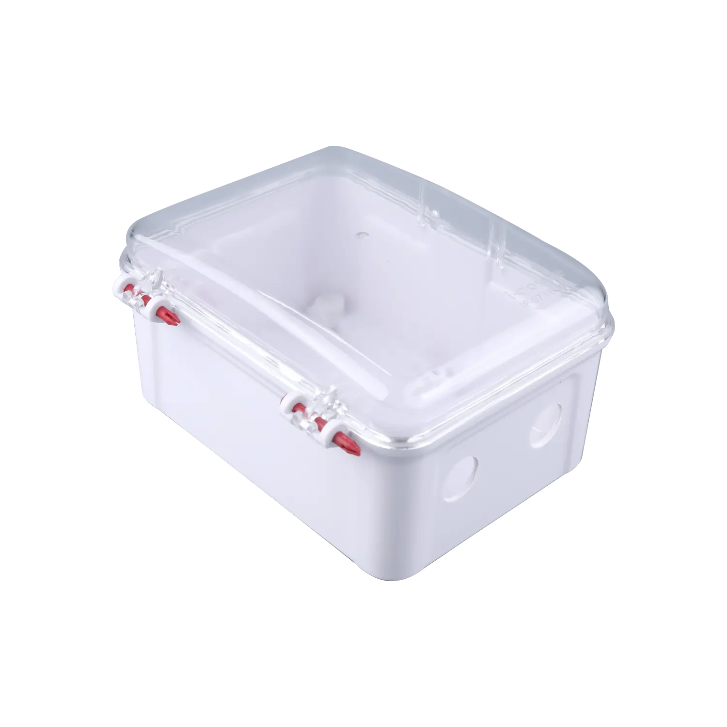 PC ABS 130 X 180 X 100 mm Quick Clamp 2 Holes PG13 IP67