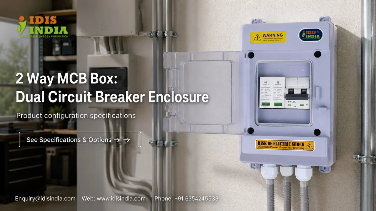 2 Way MCB Box: Dual Circuit Breaker Enclosure - IDIS India