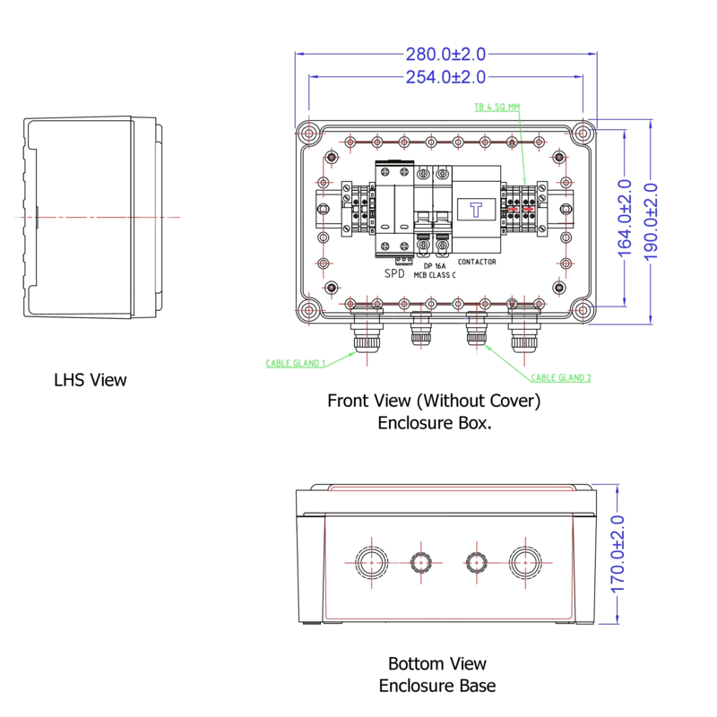 2D Drawing input for Electrical Enclosure