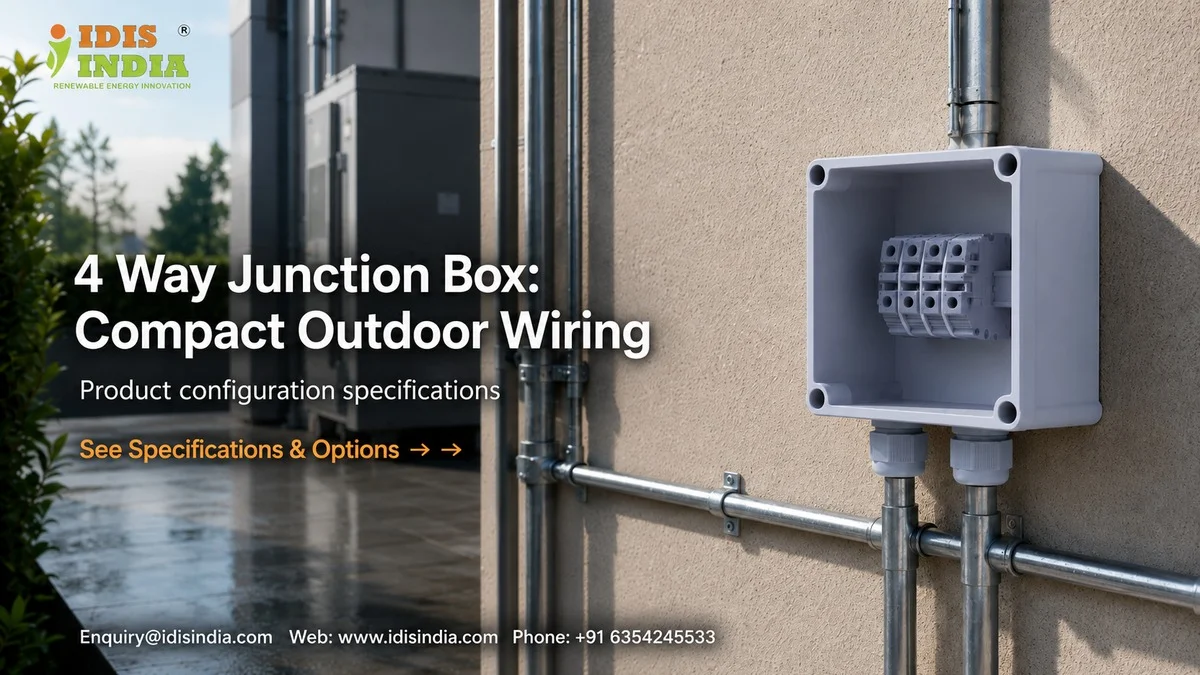 4 Way Junction Box: Compact Outdoor Wiring - IDIS India