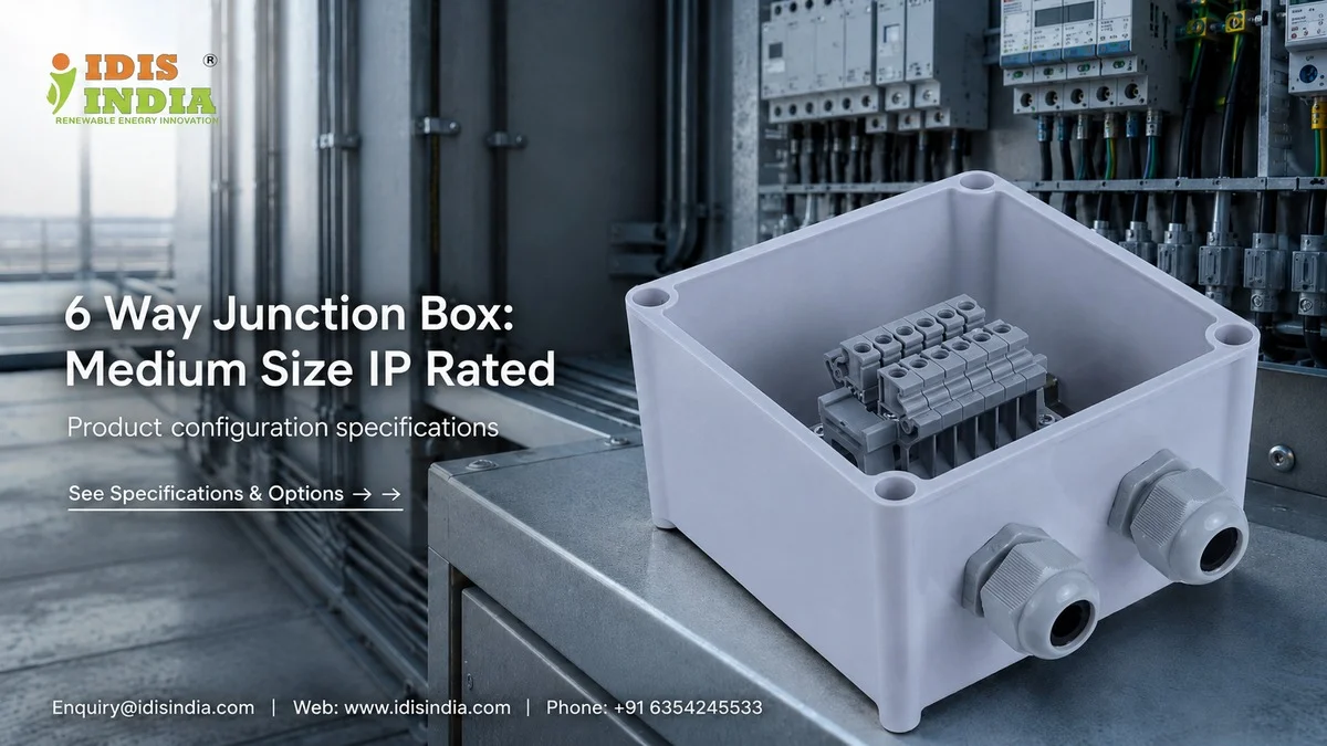 6 Way Junction Box: Medium Size IP Rated - IDIS India