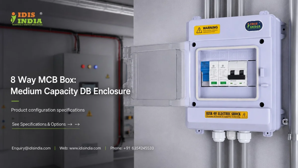 8 Way MCB Box: Medium Capacity DB Enclosure - IDIS India
