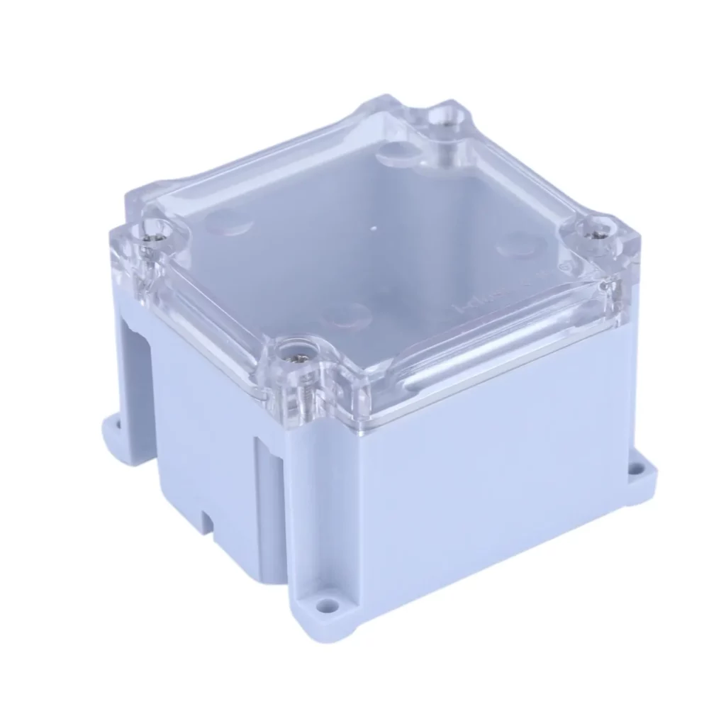 ABS Enclosure 80 x 82 x 55 mm Clear IP67 iso