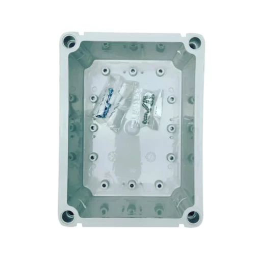 ABS-Enclosure-Waterproof-IP65-IP67-140-x-190-x-100-mm-RAL7035-Grey-Isometric-TOP-2