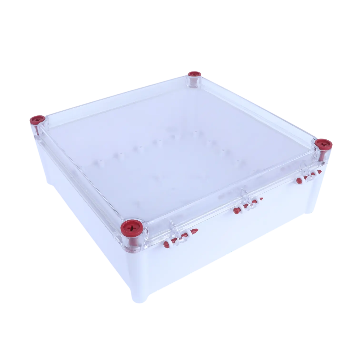 280 x 280 x 110 mm Hinged IP67 Transparent custom Electrical Enclosure