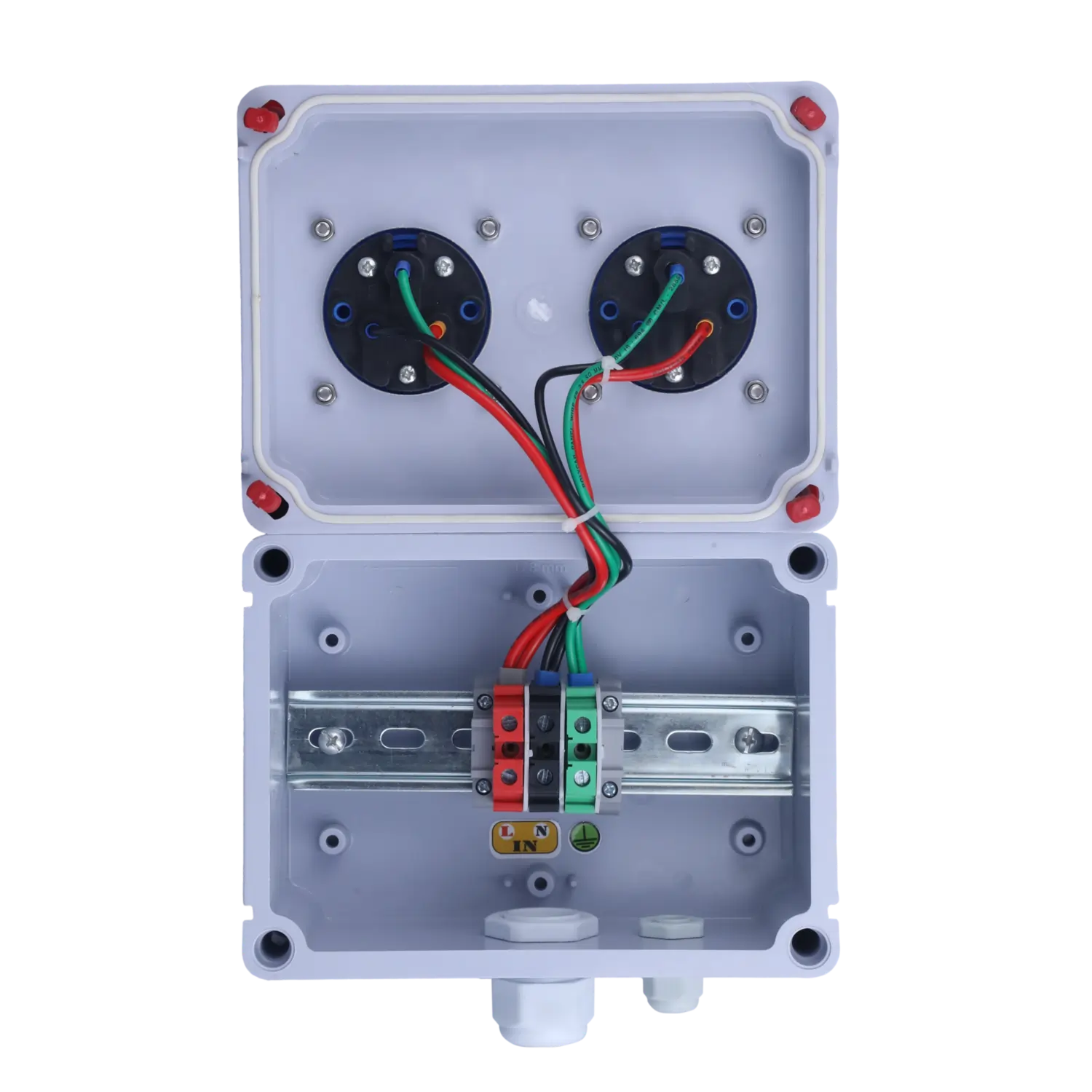 Industrial Distribution 1 Phase With 2 Socket 32 Amp