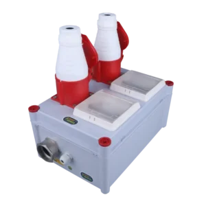 Industrial DB 3 Phase With 2 Socket & MCB 32 Amp