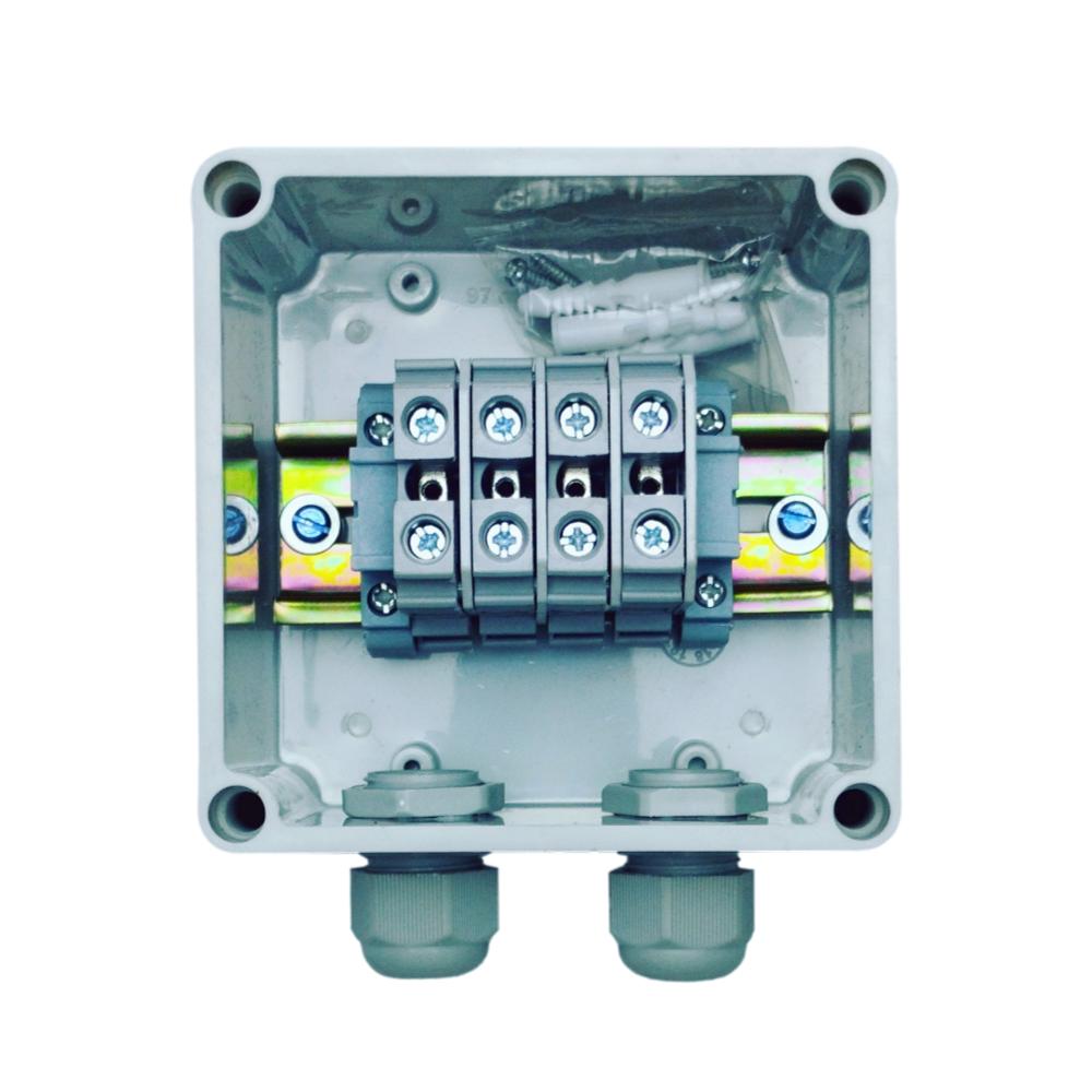 IDIS India Terminal Junction Box Electrical IP67 Water Proof 100 x 100 x 80 With terminal and wiring top 1
