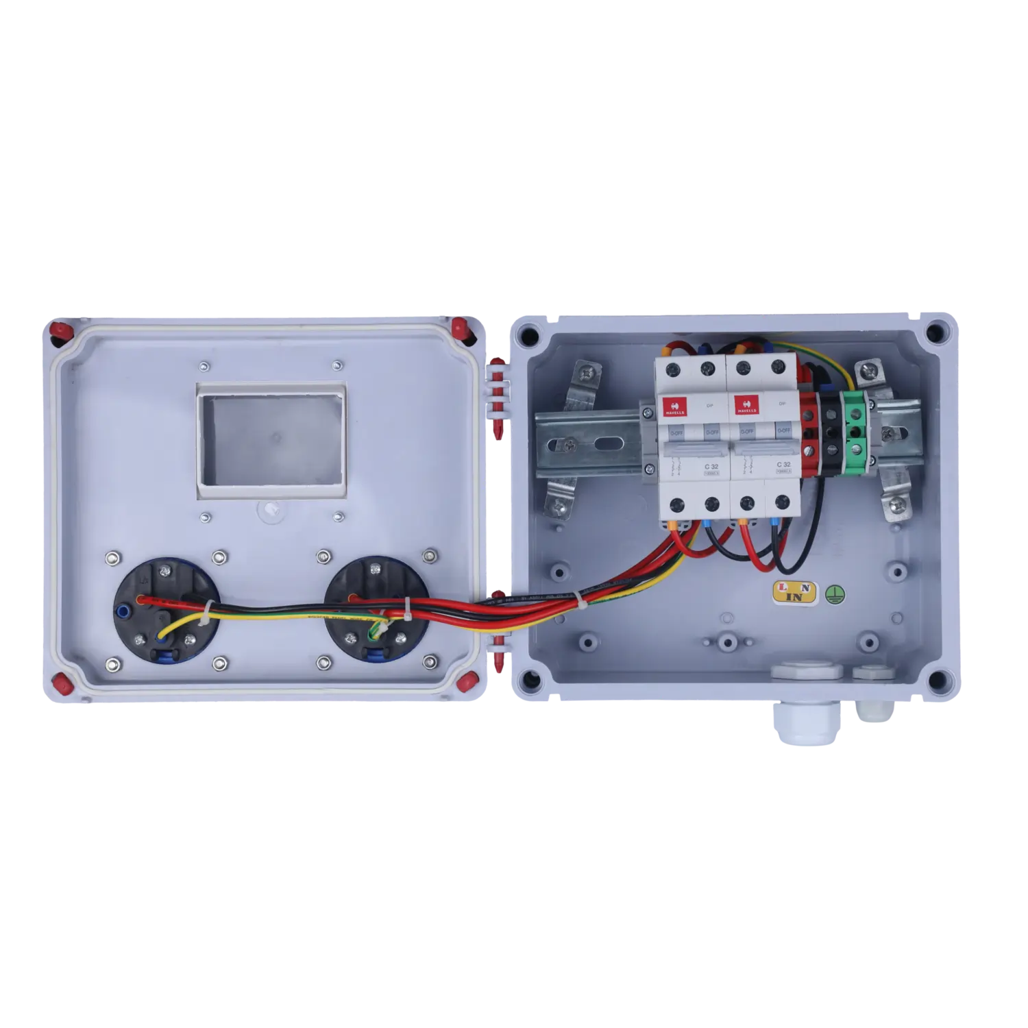 Electrical DB 1 Phase With 2 Socket & MCB 32 Amp