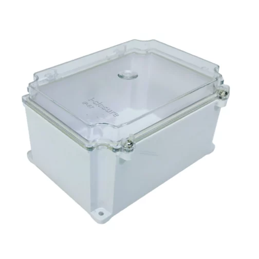 PC-ABS-Enclosure-Waterproof-IP65-IP67-130-x-180-x-100-mm-Transparent-Isometric-ISO-scaled