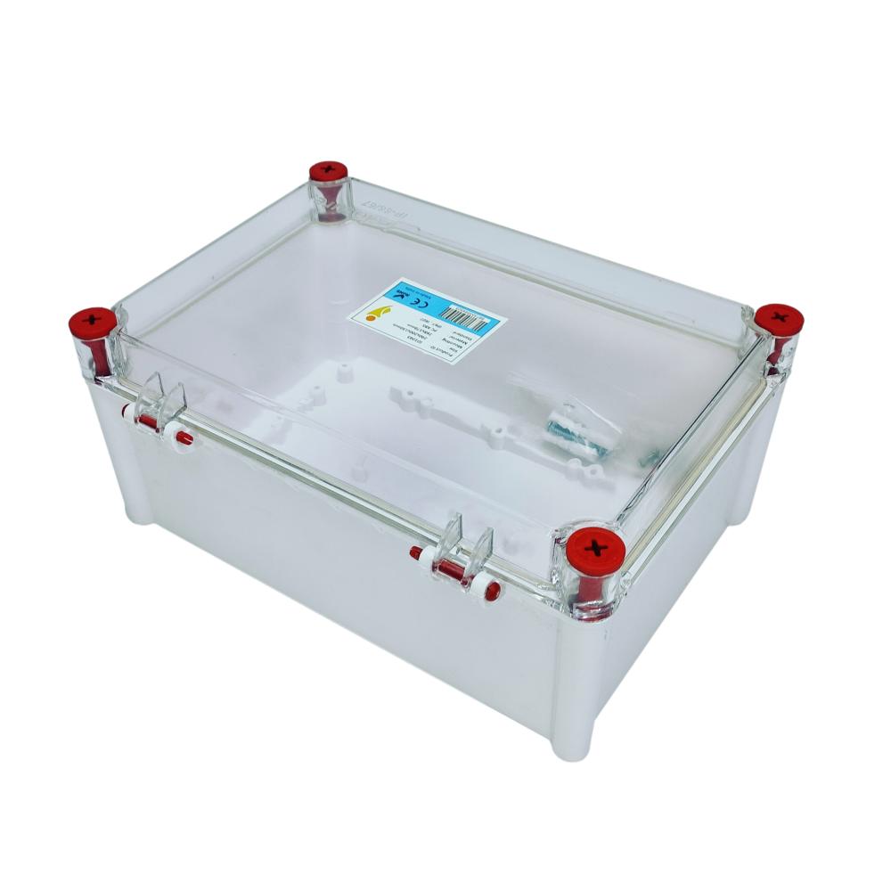 PC-ABS-Enclosure-Waterproof-IP65-IP67-290-x-200-x-130-mm-Transparent-Isometric-iso