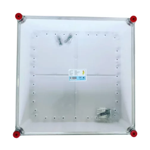 PC-ABS-Enclosure-Waterproof-IP65-IP67-400-x-400-x-160-mm-Transparent-Isometric-tip1