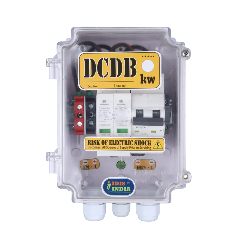 Solar Enclosure 130 x 180 x 100mm for DCDB Example