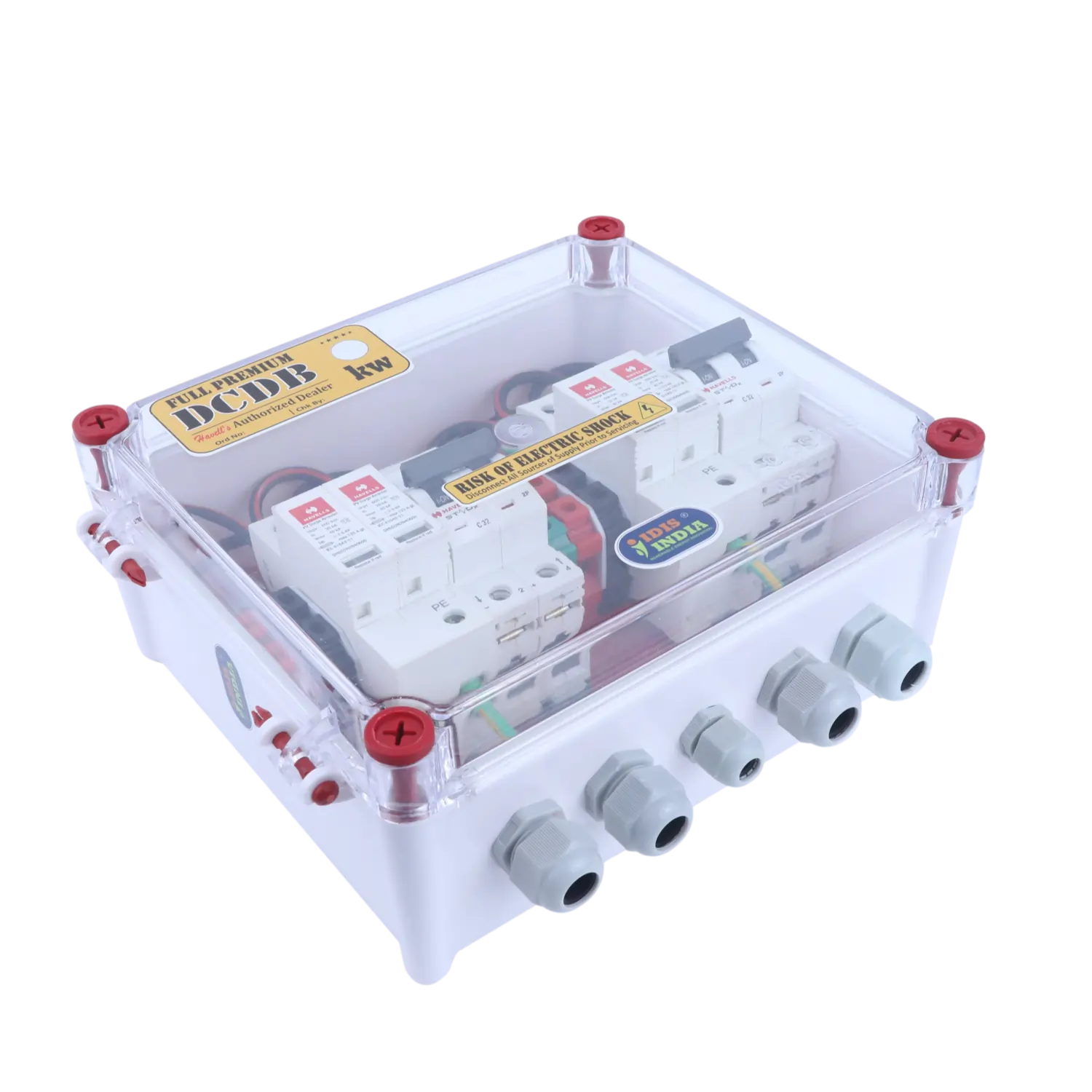 Solar DCDB 2 IN 2 Out 2 MCB 2 SPD 500V Havells