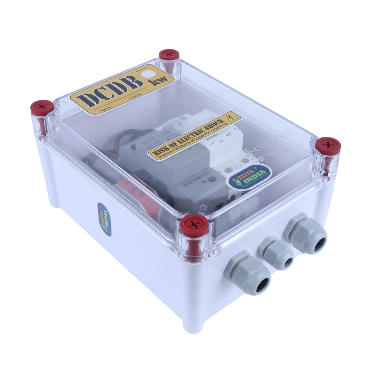 Solar DCDB Box Finder 1 In 1 Out MCB SPD 500V by Idis India