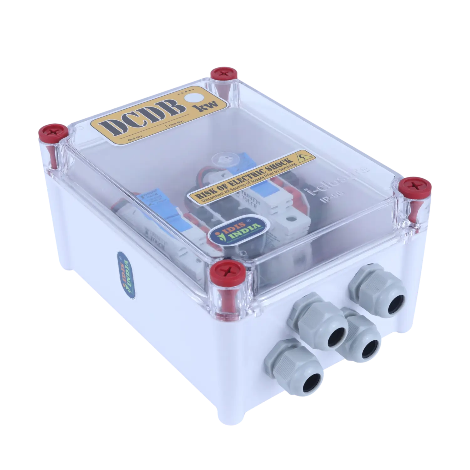 Solar DCDB Box Finder 2 In 2 Out Fuse 1000V by Idis India