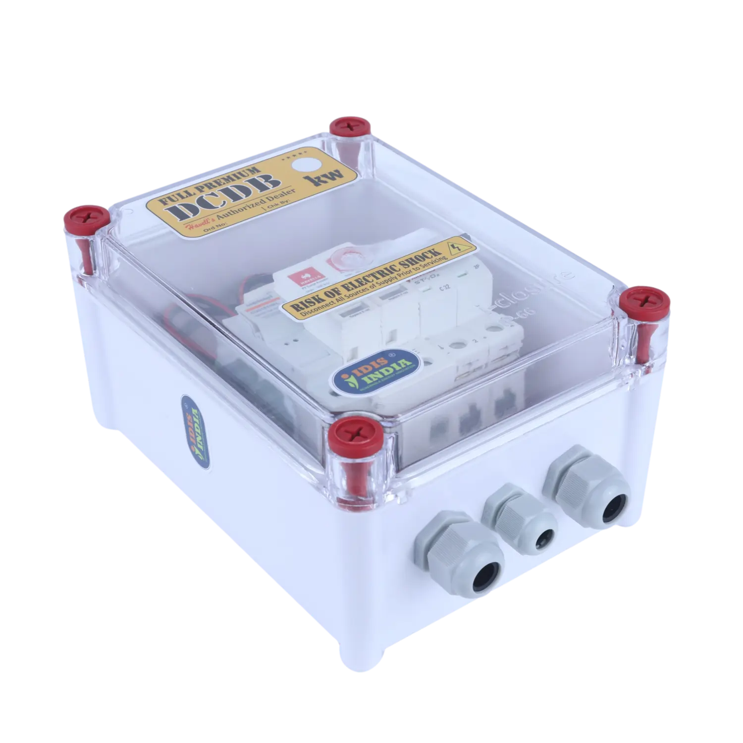 Solar DCDB Havells 1 In 1 Out Fuse MCB SPD 500V by Idis India