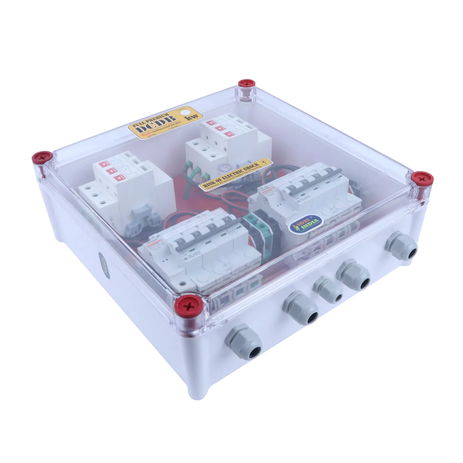 Solar DCDB Havells 2 In 2 Out Fuse MCB SPD 1000V by Idis India