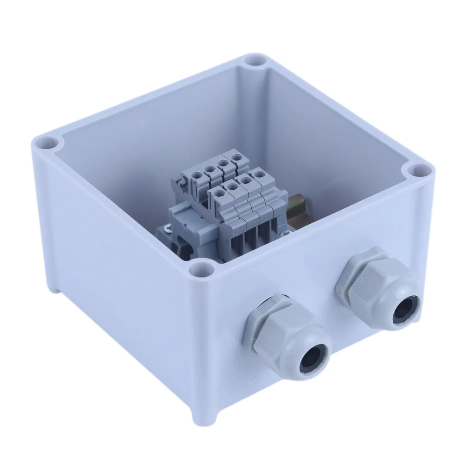 Terminal Junction Box with 4 Terminal 4 sqmm & 2 Glands iso