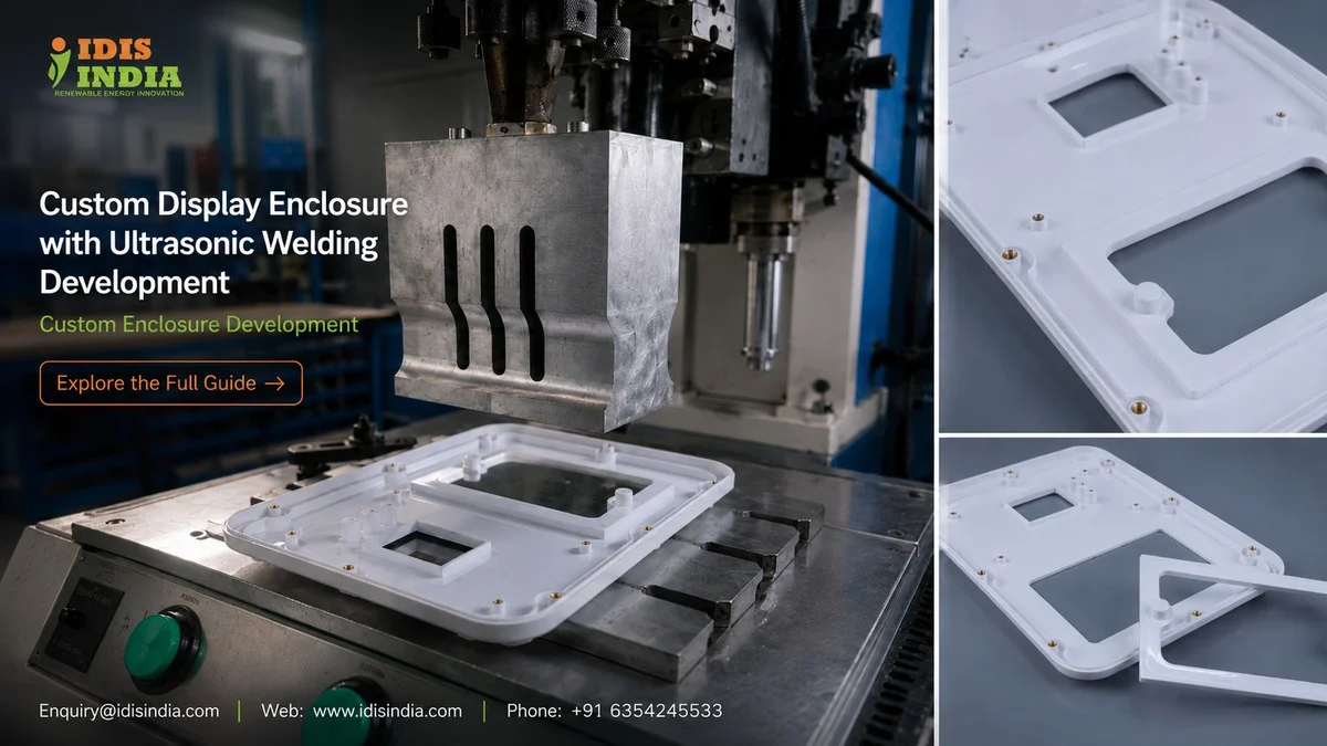 Custom Display Enclosure with Ultrasonic Welding Development - IDIS India