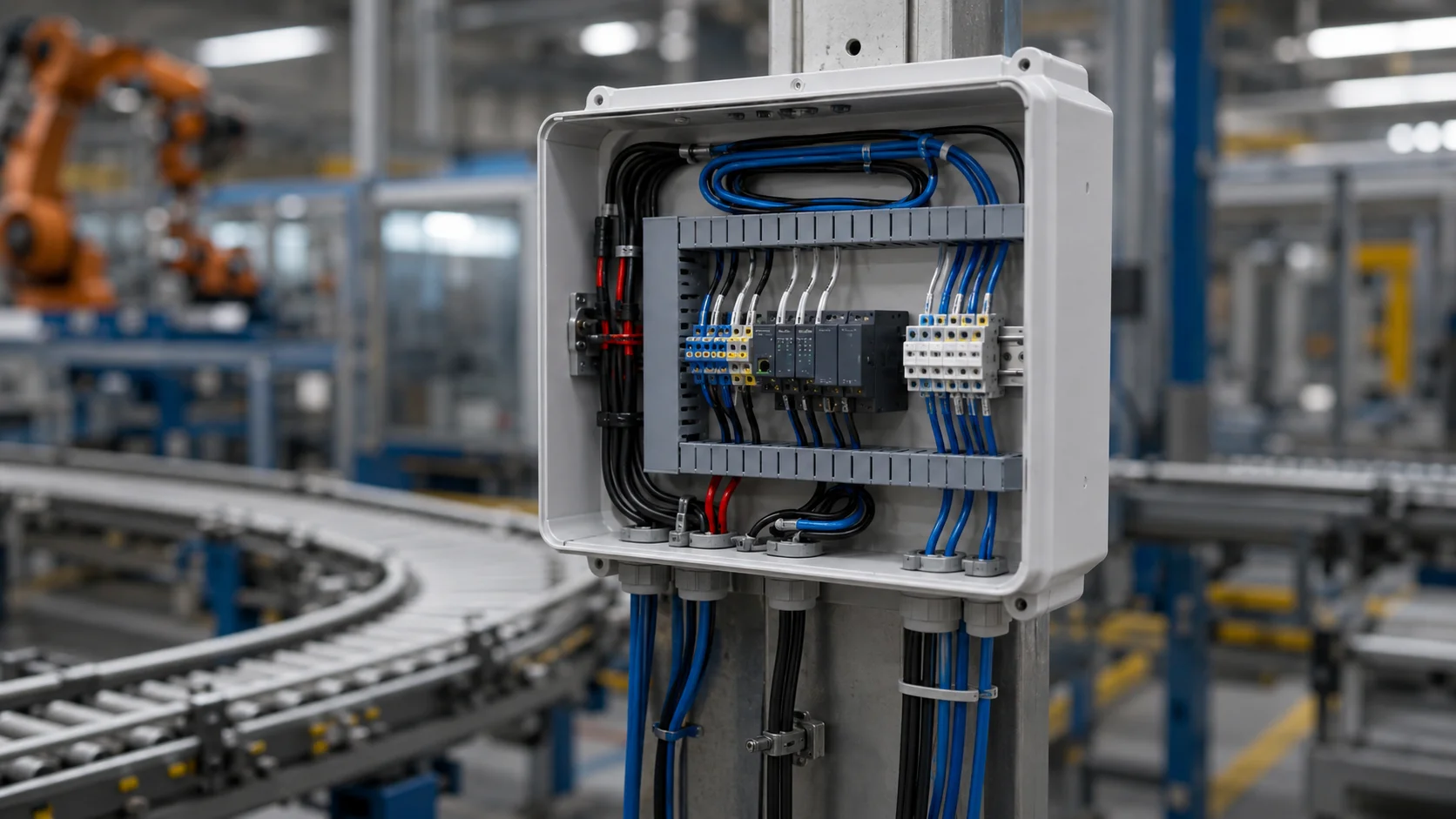 Factory Floor Cable Routing