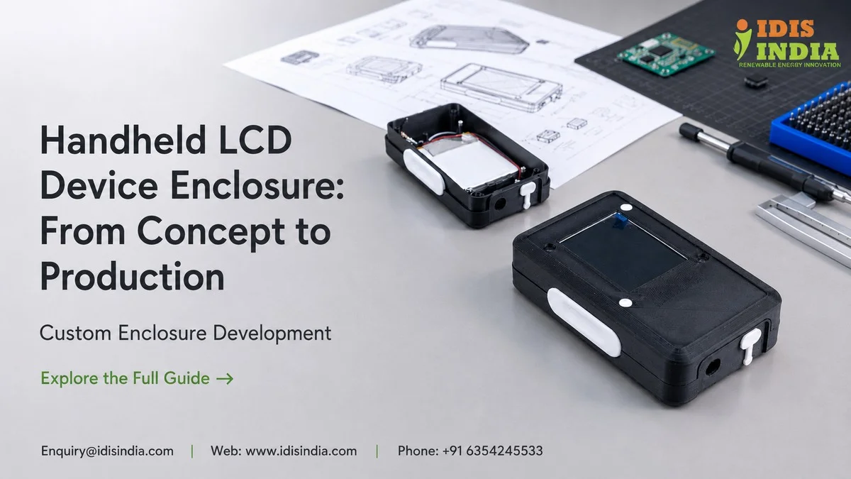 Handheld LCD Device Enclosure: Design to Production Case Study - IDIS India