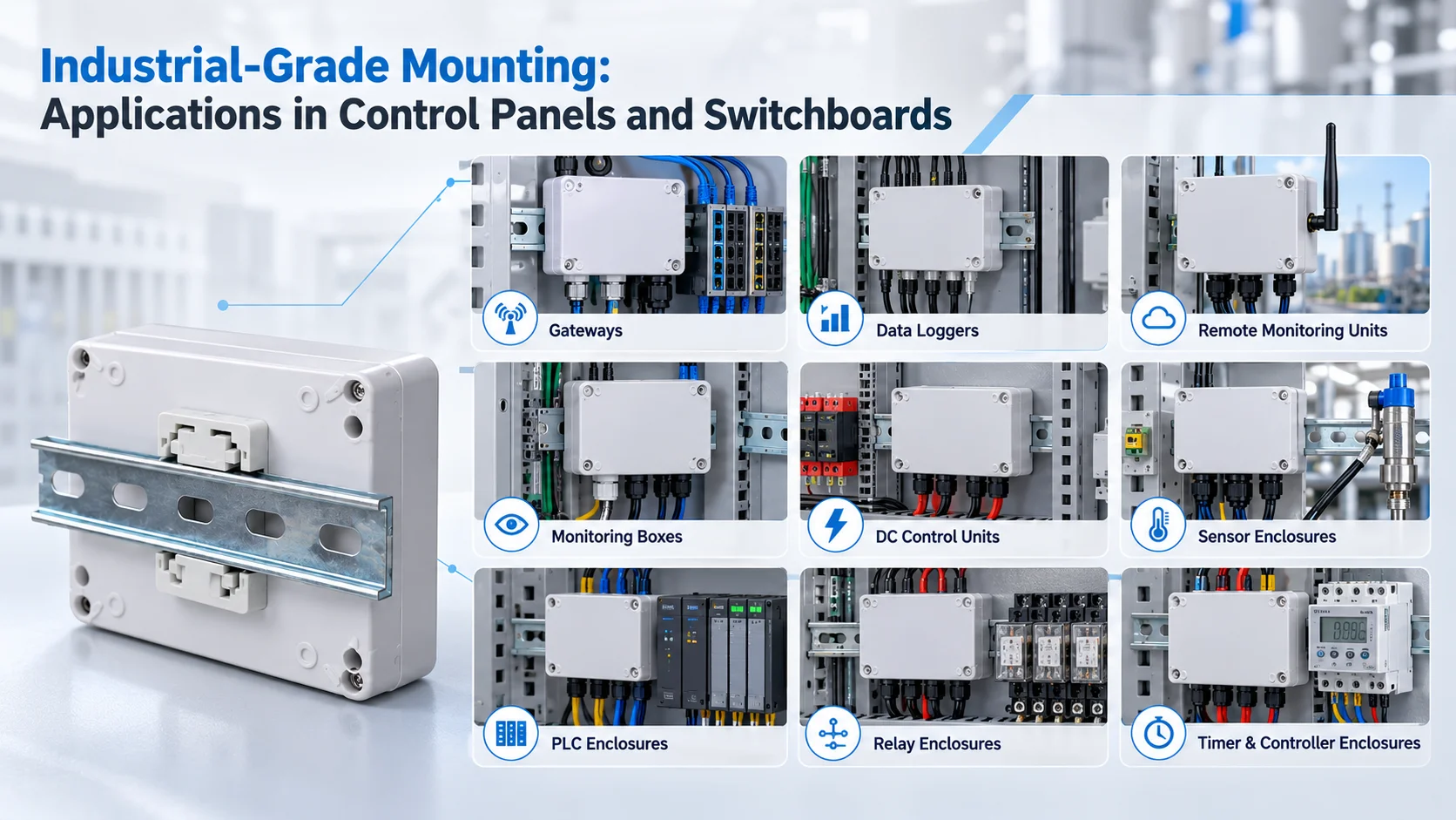 Industrial-Grade Mounting: Applications in Control Panels and Switchboards