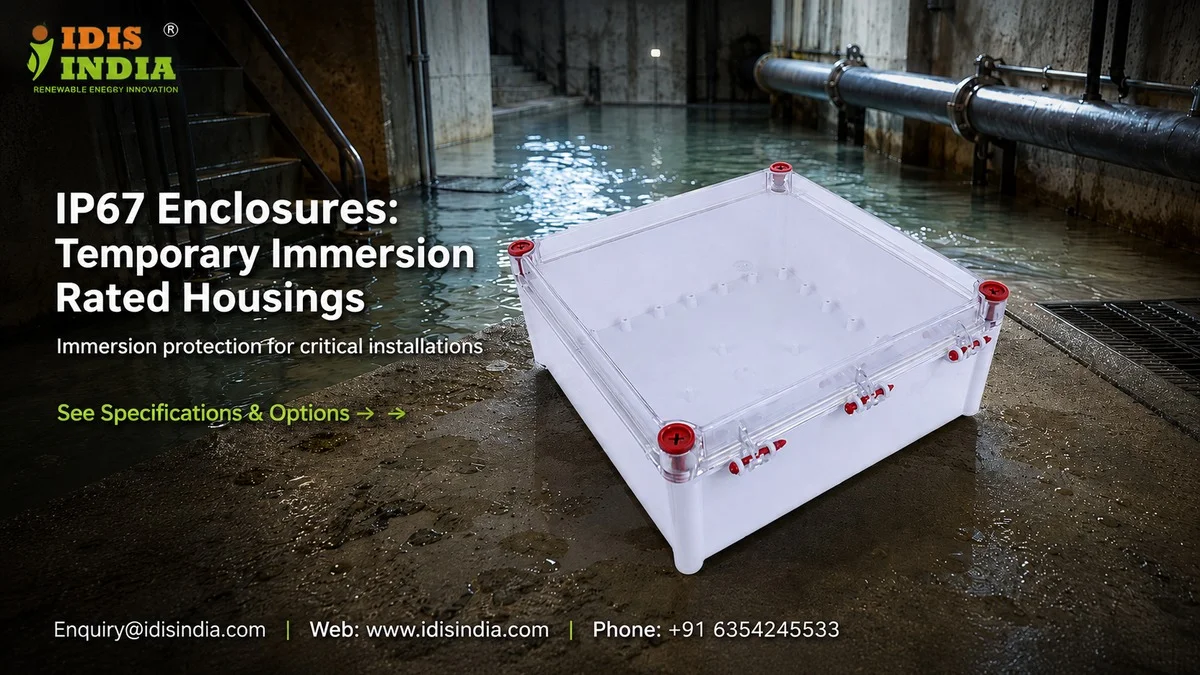 IP67 Enclosures: Temporary Immersion Rated Housings - IDIS India