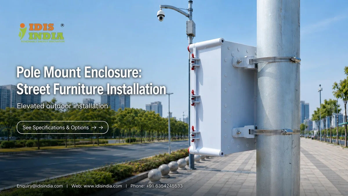 Pole Mount Enclosure: Street Furniture Installation - IDIS India