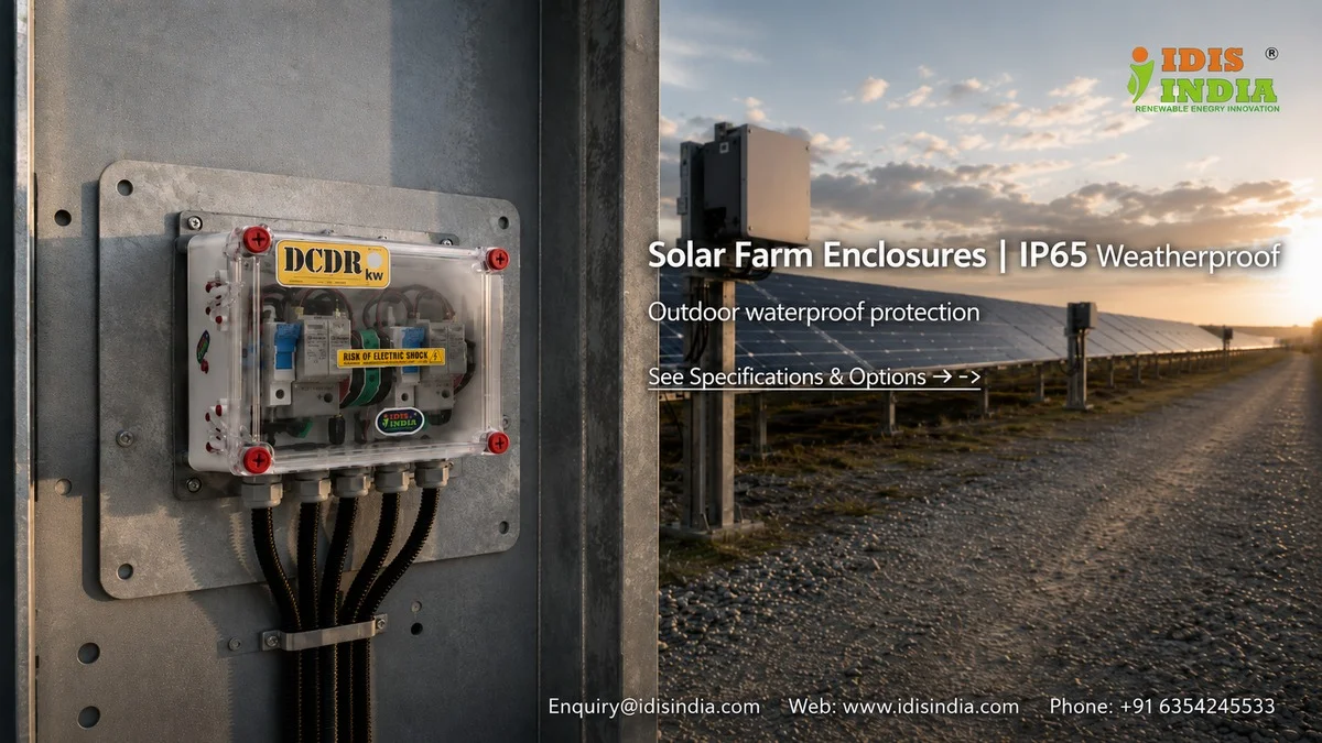 Solar Farm Enclosures | IP65 Weatherproof - IDIS India