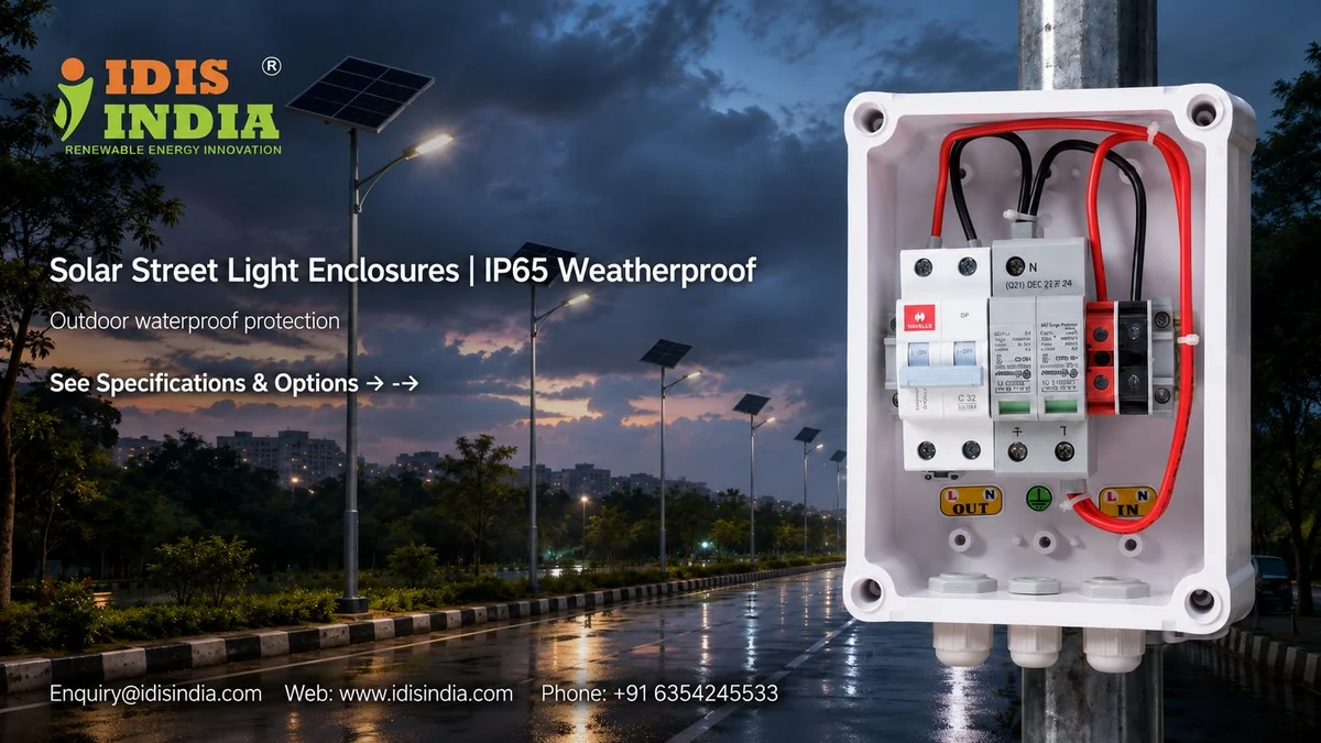 Solar Street Light Enclosures | IP65 Weatherproof - IDIS India