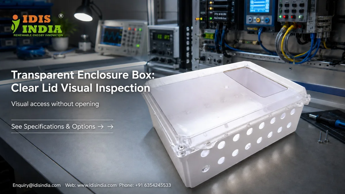 Transparent Enclosure Box: Clear Lid Visual Inspection - IDIS India